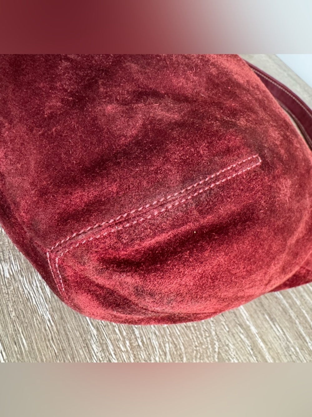 Vintage Coach Suede Ergo Shoulder Hobo Bag - Picture 13 of 16